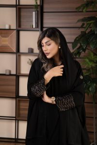 ⁦Black Abaya - 7⁩ - الصورة ⁦3⁩
