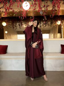 ⁦Maroon Washed Silk⁩ - الصورة ⁦2⁩