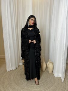 ⁦Chiffon Abaya - 1⁩ - الصورة ⁦5⁩