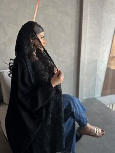 Black Abaya - Lace