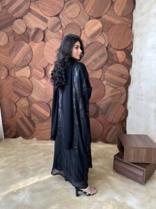 ⁦Black Chiffon - 2⁩ - الصورة ⁦2⁩