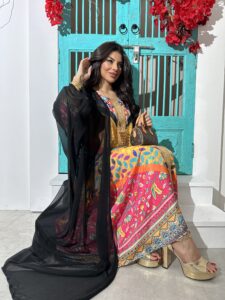 ⁦Chiffon abaya⁩ - الصورة ⁦2⁩