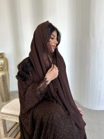 ⁦Brown lace & swarovski⁩ - الصورة ⁦3⁩