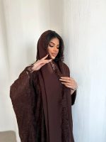⁦Brown lace & swarovski⁩ - الصورة ⁦6⁩