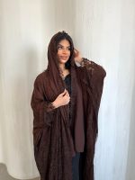 ⁦Brown lace & swarovski⁩ - الصورة ⁦4⁩