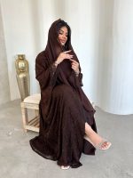 ⁦Brown lace & swarovski⁩ - الصورة ⁦5⁩